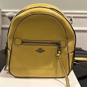 COACH pebble leather backpack purse. Like new condition.
